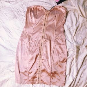 Blush Satin Mini Dress Brand NEW!